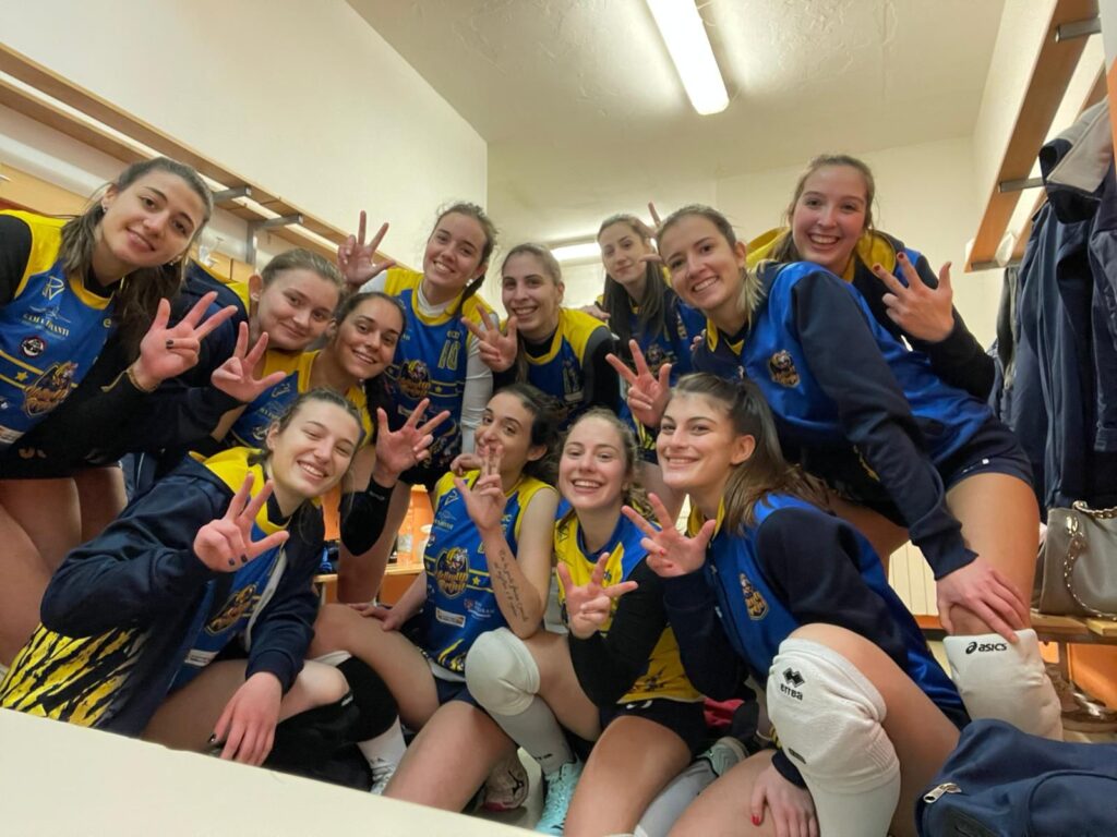 Le ragazze dell'Am Flora Buggiano vincitrici contro Delfino Pescia