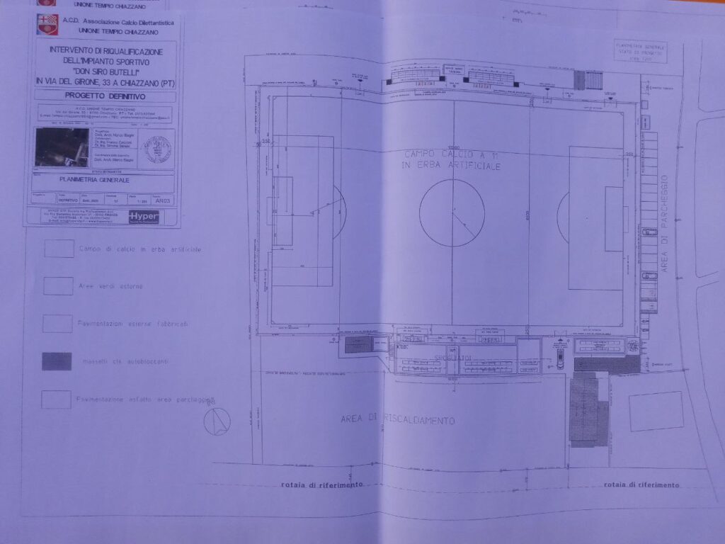 Tempio Chiazzano - Progetto nuovo Butelli