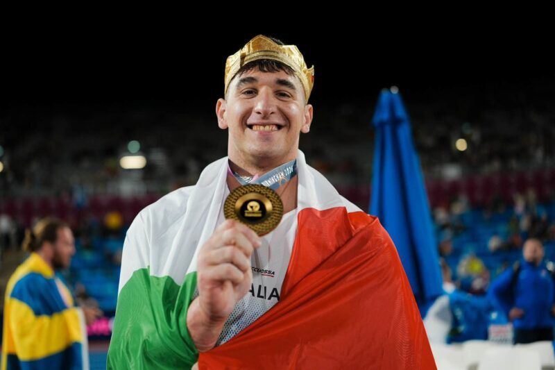 Fabbri oro agli Europei di atletica: il pesista fiorentino si conferma campione