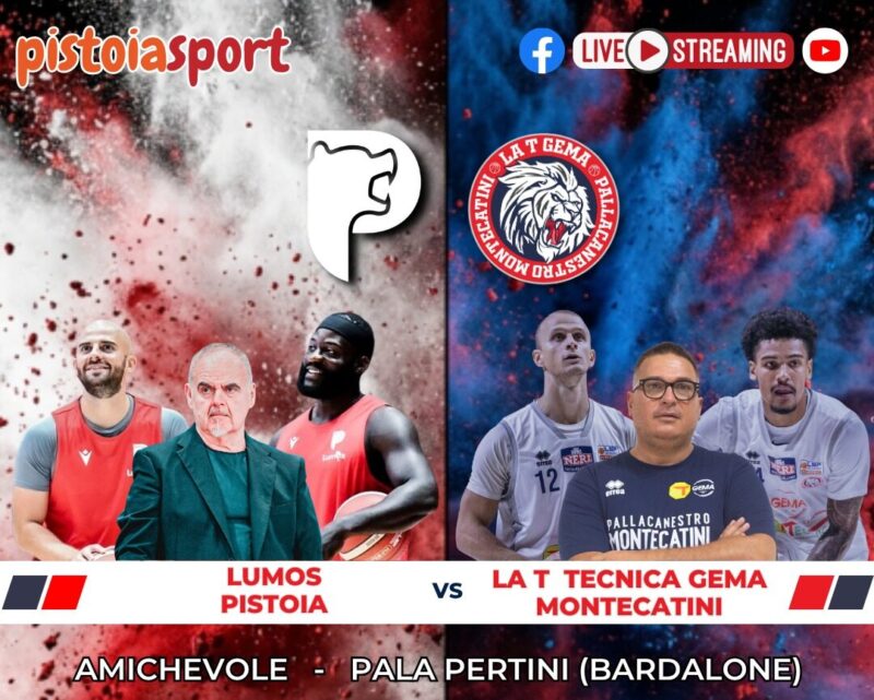 Pistoia Sport trasmetterà in diretta Lumos Pistoia-La T Gema a Bardalone