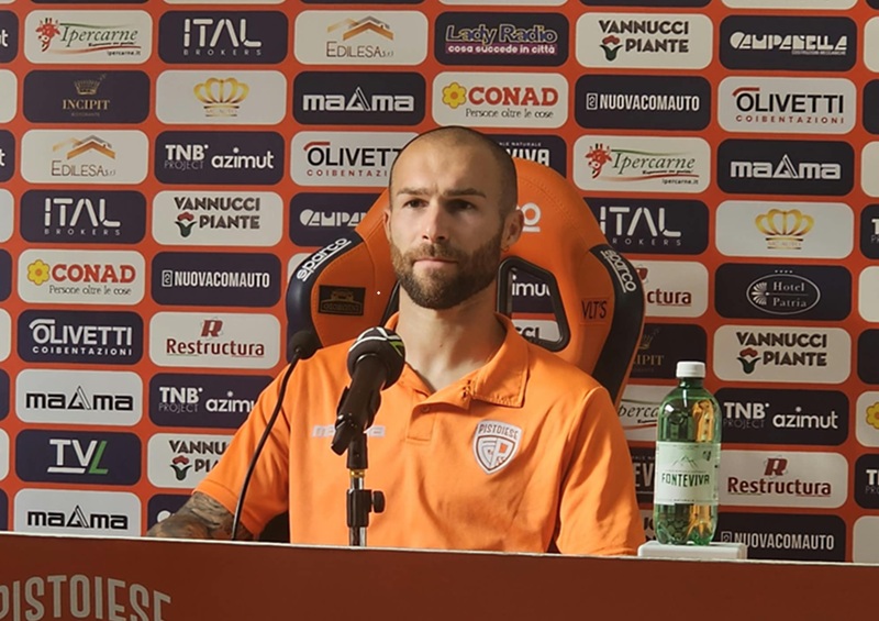 Pistoiese, Russo tra gol e lacrime: «Tornare è qualcosa di bellissimo»