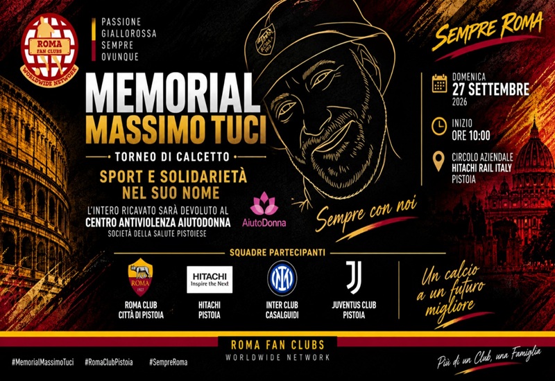 Sport e solidarietà nel ricordo di Massimo Tuci: a Pistoia il Memorial di calcetto