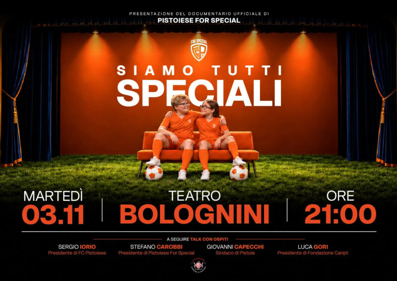 ‘Siamo tutti Speciali’: l’evento al Bolognini della Pistoiese For Special