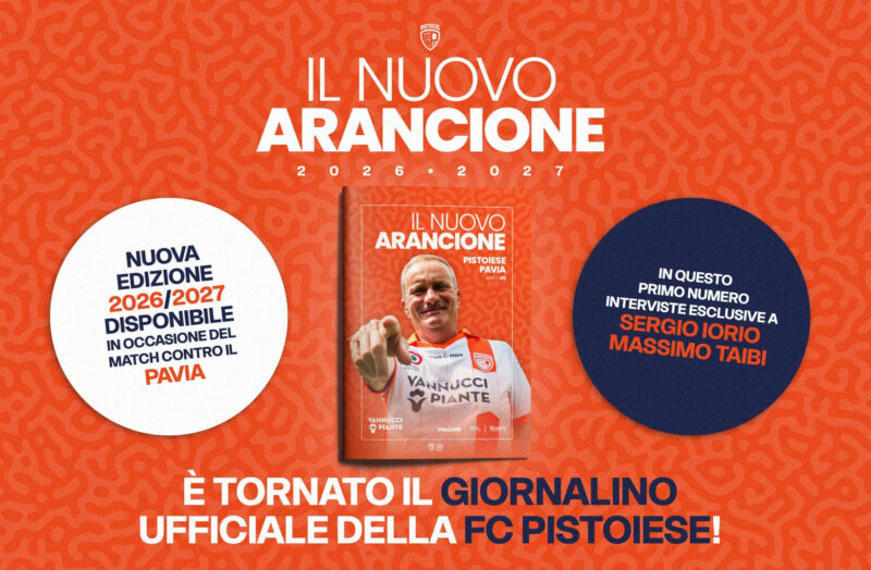 Torna ‘Il Nuovo Arancione, l’house organ della Pistoiese
